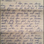 A letter from my mother 96/97