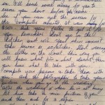 A letter from my mother 96/97